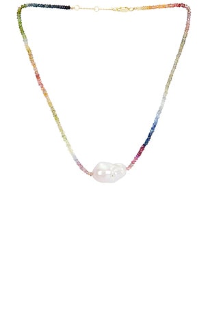 Aisha Gemstone Necklace With Pearl SHASHI