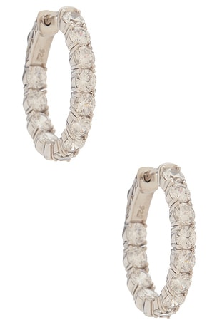 Medium Diamond Hoop SHASHI