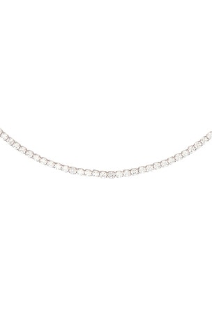 SHASHI Nikita Half Necklace in Metallic Gold