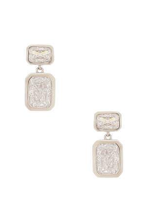 Emerald Baguette Drop Earring SHASHI