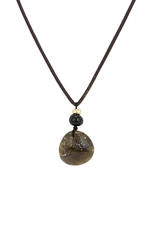 SHASHI x REVOLVE Connor Gemstone Long Necklace in Chocolate