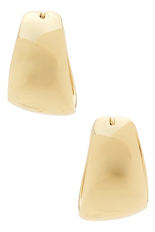 SHASHI Couplet Hoops Earrings in Metallic Gold