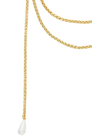 SHASHI Rope Chain Scarf Necklace