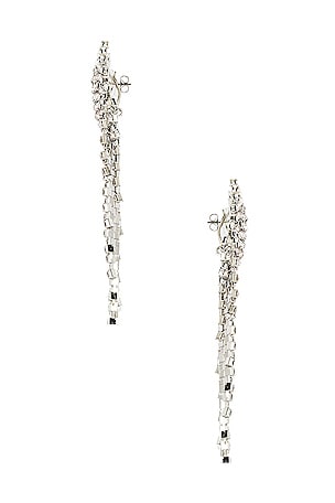 SHASHI Royal Queen Earring in Metallic Silver