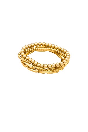 SHASHI Alexandria Bracelet in Metallic Gold