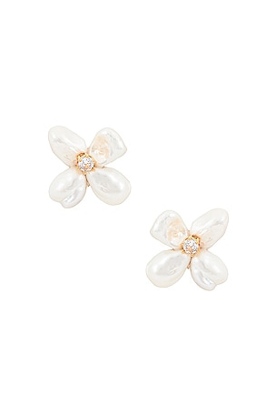 Flower Pearl EarringsSHASHI$78