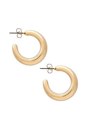 SHASHI Kasumi Hoop in Metallic Gold