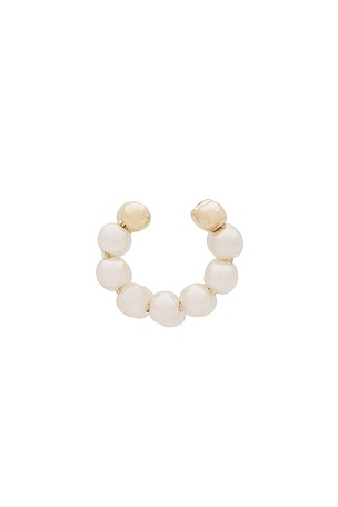 SHASHI Pema Double Ear Cuff in Metallic Gold
