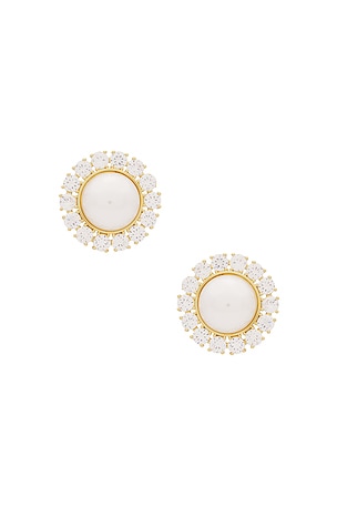 Pearl Dome Pave Earring SHASHI