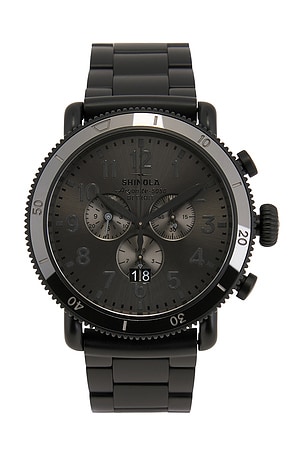 Runwell Sport Chrono 48mm Watch Black Bracelet Shinola