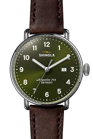 Shinola Canfield 43mm in Green