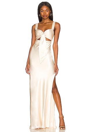 パーティードレス GANISONG Bridal Bow Bow Dress White Bridal Cloudy Bow Dress_white 🕊️