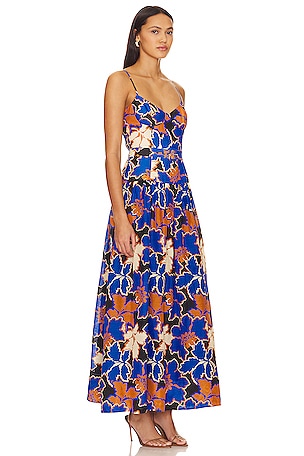 Shona Joy Karla Bustier Maxi Dress in Blue