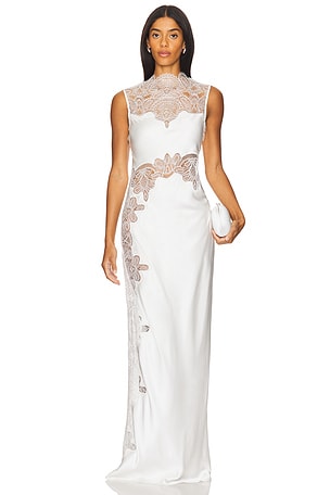 Stratus Lace High Neck Maxi Dress Shona Joy