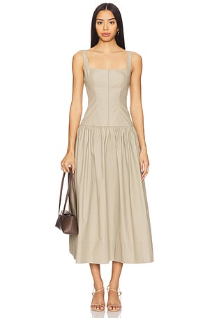 Maiori Square Neck Midi Dress Shona Joy