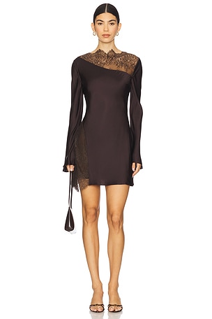 Allegra Lace Panelled Mini Dress Shona Joy