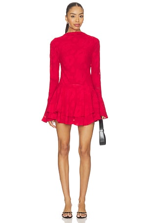 Bowery Long Sleeve Ruffle Mini Dress Shona Joy