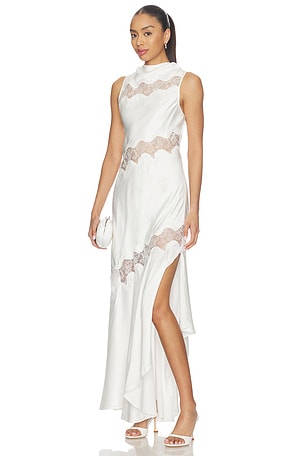 Simona Asymmetrical Panelled Maxi Dress Shona Joy