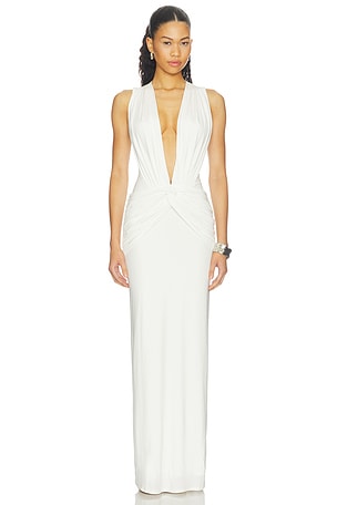 Miro Sleeveless Plunged Maxi Dress Shona Joy