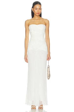Federick Strapless Ruffle Maxi Dress Shona Joy