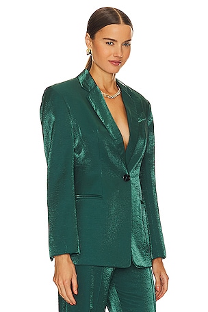 Shona Joy Miramare Tailored Blazer in Dark Green