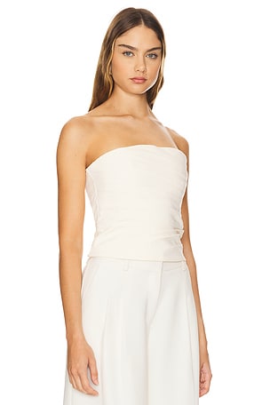 Shona Joy Lani Strapless Draped Bodice in Cream