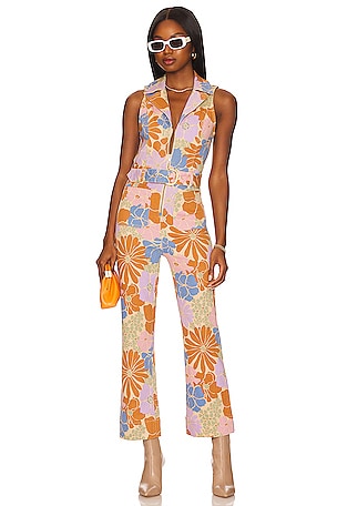 Show Me Your Mumu Jacksonville Cropped Jumpsuit in Multi Floral