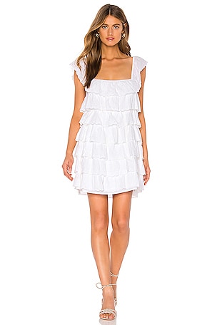 Show Me Your Mumu Lucy Mini Dress in White Eyelet | REVOLVE