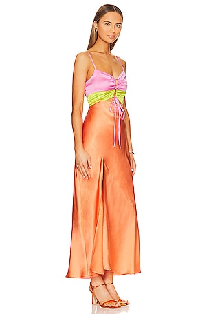 Show Me Your Mumu Calloway Cut Out Dres in Tangerine