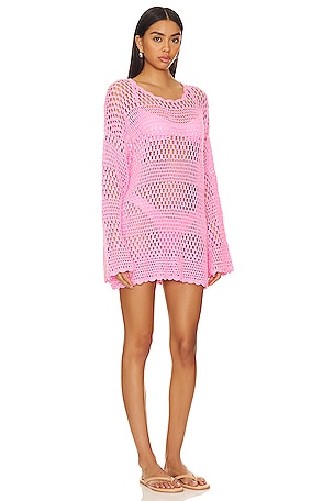 Show Me Your Mumu Paula Pullover Coverup in Pink