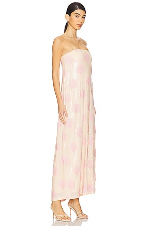 Show Me Your Mumu Lizzy Midi Dress in Blush