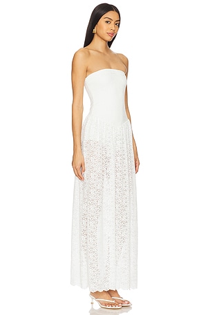 Show Me Your Mumu x REVOLVE Diana Drop Waist Dress in White