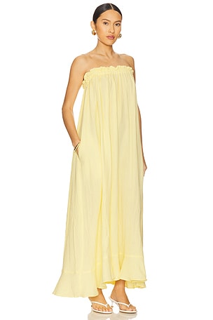 Show Me Your Mumu Around The World Maxi Dress in Lemon