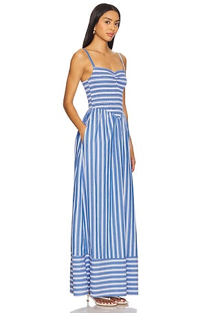 Show Me Your Mumu Dixie Maxi Dress in Blue