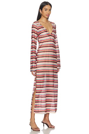 Show Me Your Mumu Staycation Coverup in Brown,Blush