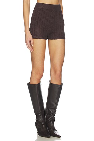 Show Me Your Mumu x REVOLVE Throw On Shorts in Brown