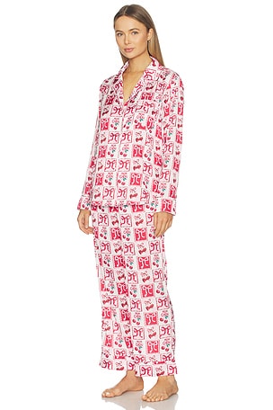 Show Me Your Mumu Classic Pj Set in Red,Pink