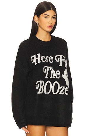 Show Me Your Mumu Classic Crewneck Sweater in Black