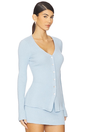 Show Me Your Mumu x REVOLVE Button Up Sweater in Baby Blue