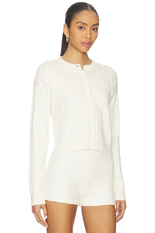 Show Me Your Mumu Throw On Cardigan in Ivory