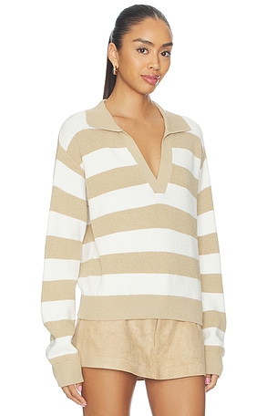 Show Me Your Mumu League Sweater in Beige,White