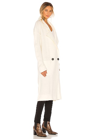 Show Me Your Mumu Melrose Sweater Jacket in Cream