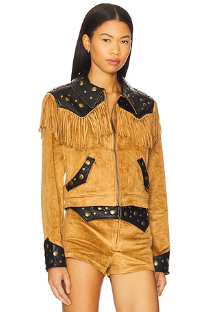 Show Me Your Mumu Wilson Jacket in Brown