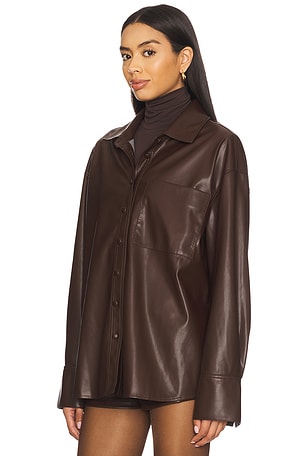 Show Me Your Mumu x REVOLVE Lincoln Shirt Jacket in Chocolate