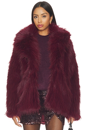 Salt Lake Faux Fur Coat Show Me Your Mumu