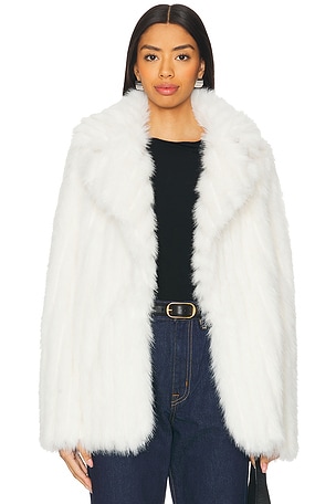 Salt Lake Faux Fur Coat Show Me Your Mumu