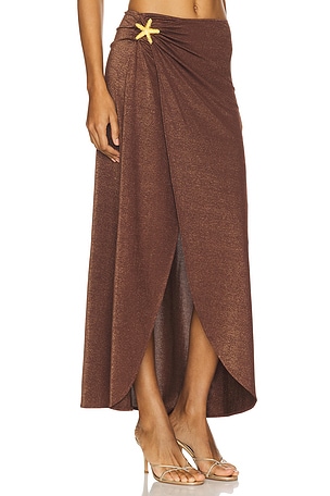 Show Me Your Mumu Cyprus Sarong in Brown. Size XS/S. Also