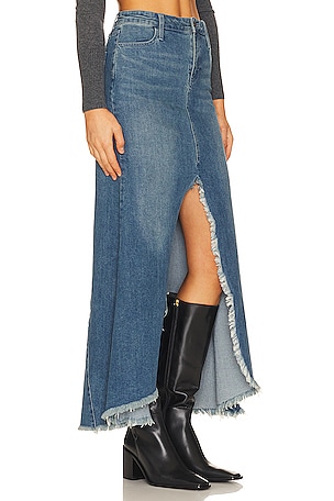 Show Me Your Mumu Reba Maxi Skirt in Denim-Medium