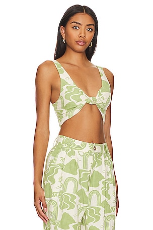 Show Me Your Mumu Bonnie Top in Green