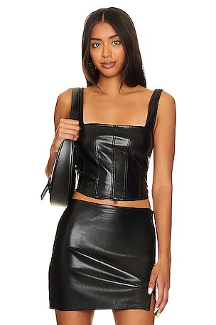 Ali Faux Leather Corset Top in … curated on LTK